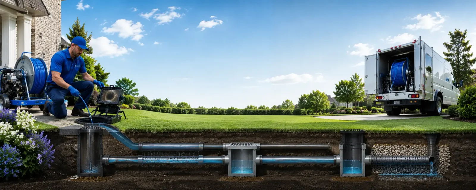 Outdoor drain cleaning information for Pinch, WV